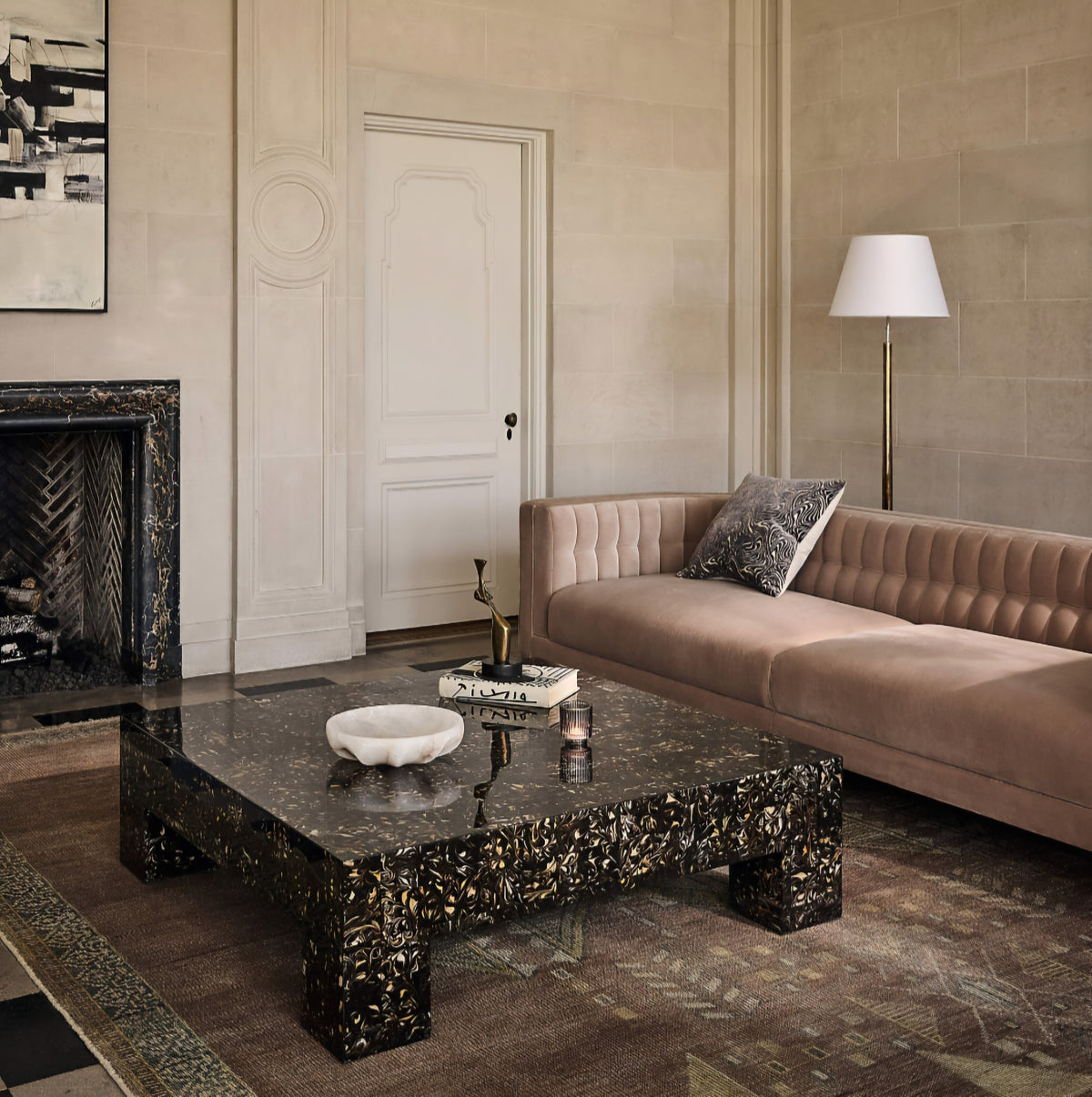 THE ONE × Scatola — Brown Burl Wood Coffee Table