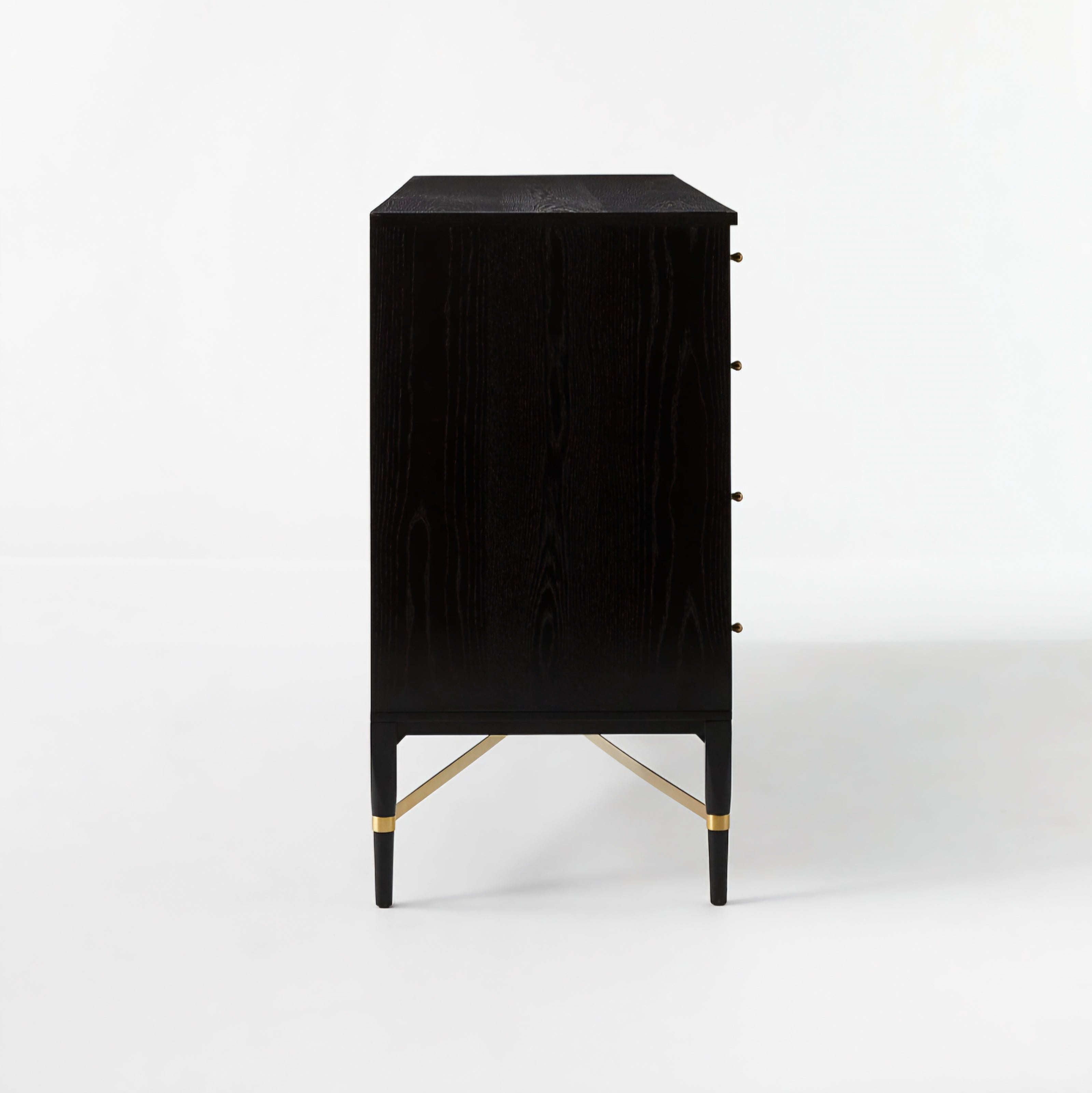 THE ONE × Connoisseur — Black Oak Wood 8-Drawer Dresser