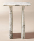 THE ONE × Almera — White Marble Side Table