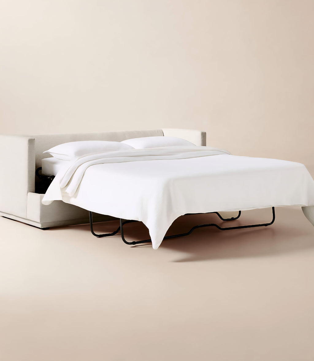 THE ONE × Seneca — Off-White Performance Fabric Sleeper Sofa