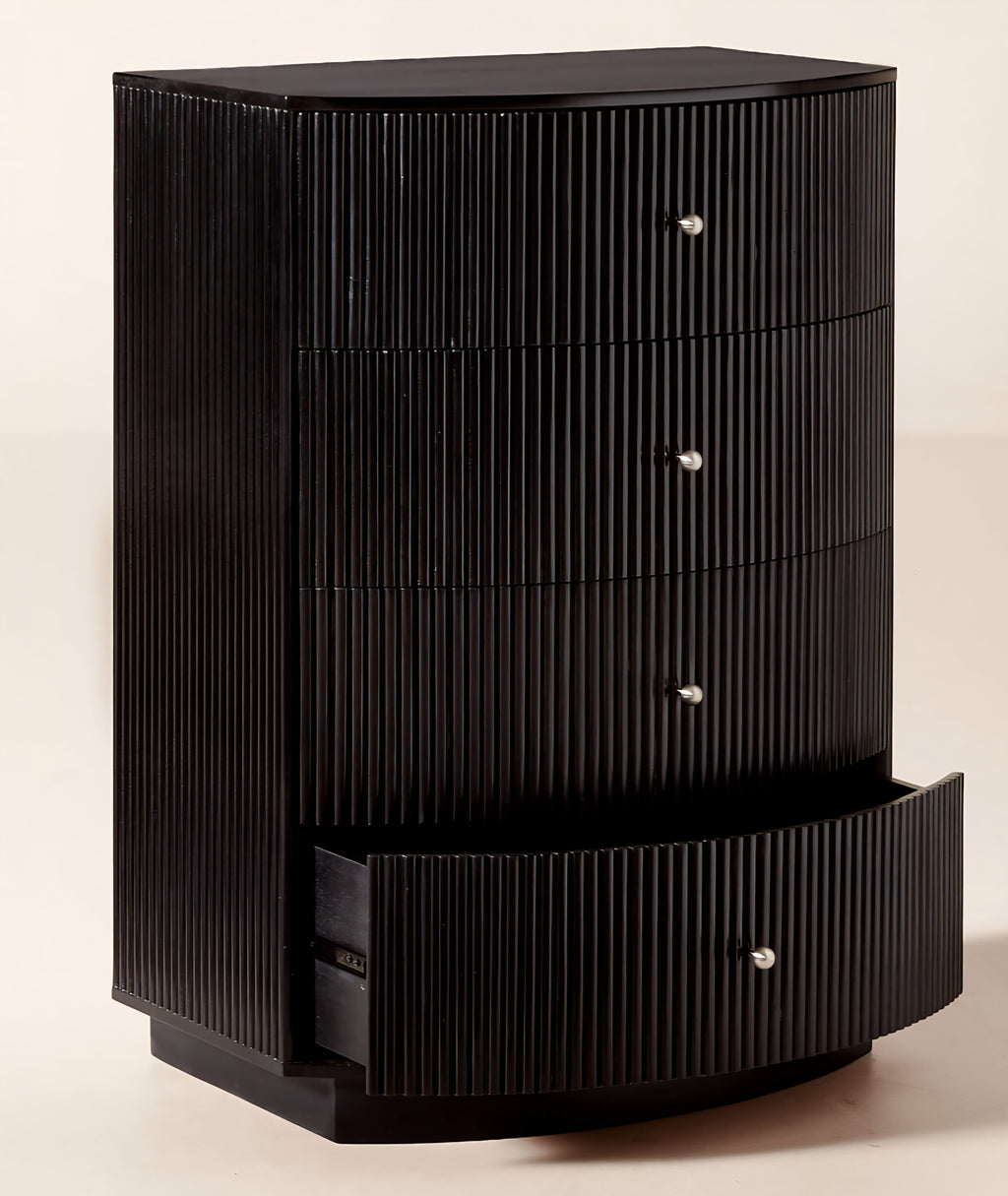 THE ONE × Cameo — Fluted Wood Tall Dresser
