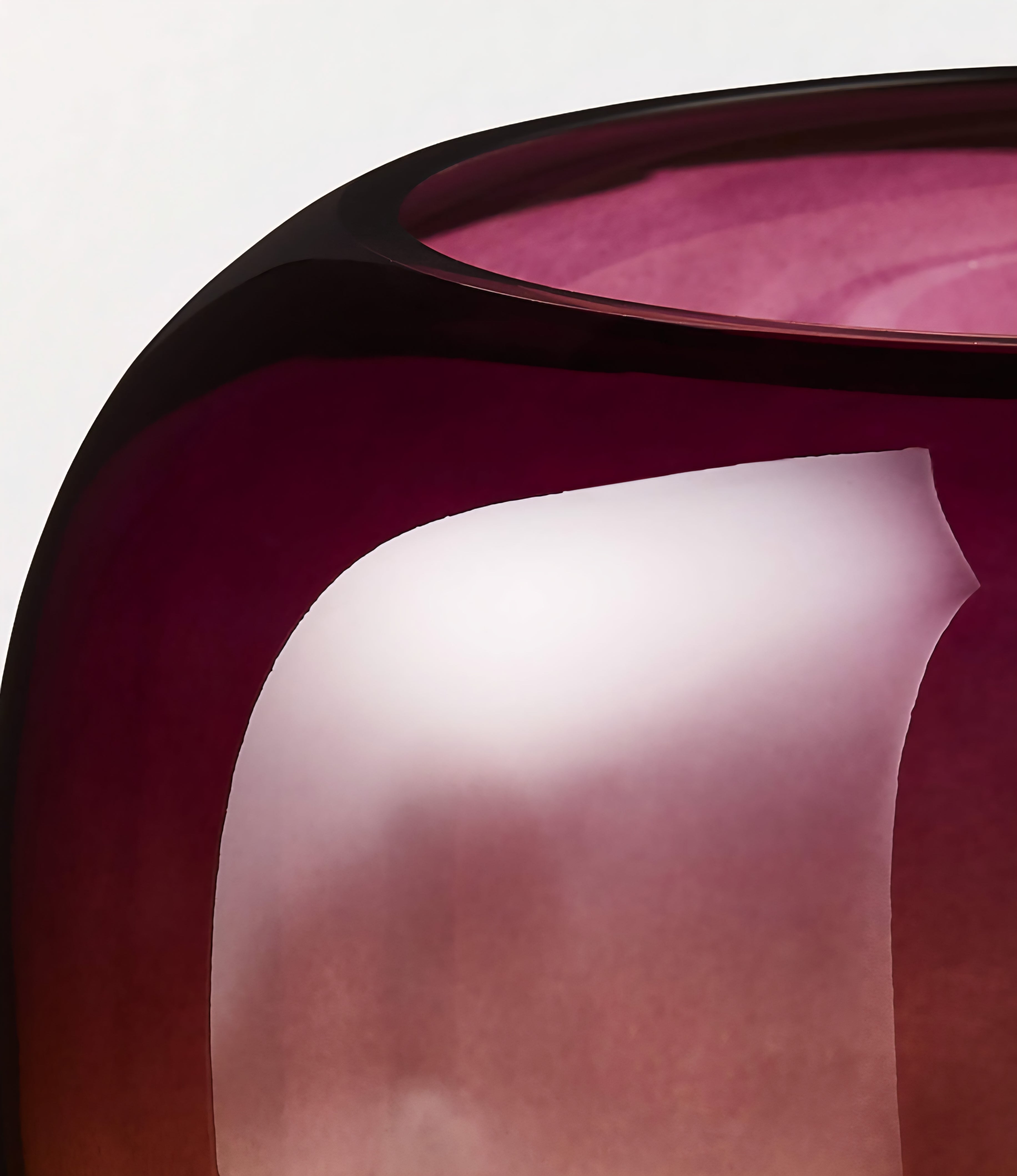 THE ONE × Coco — Round Smoked Amber Glass Hurricane Candle Holder