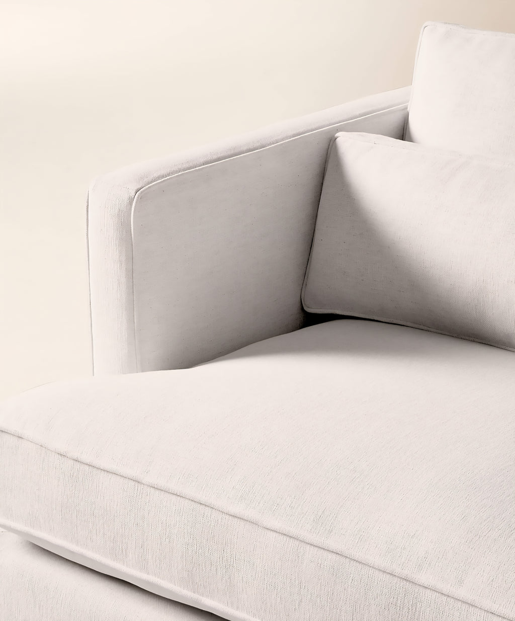 THE ONE × Eastman — White Performance Fabric Sofa