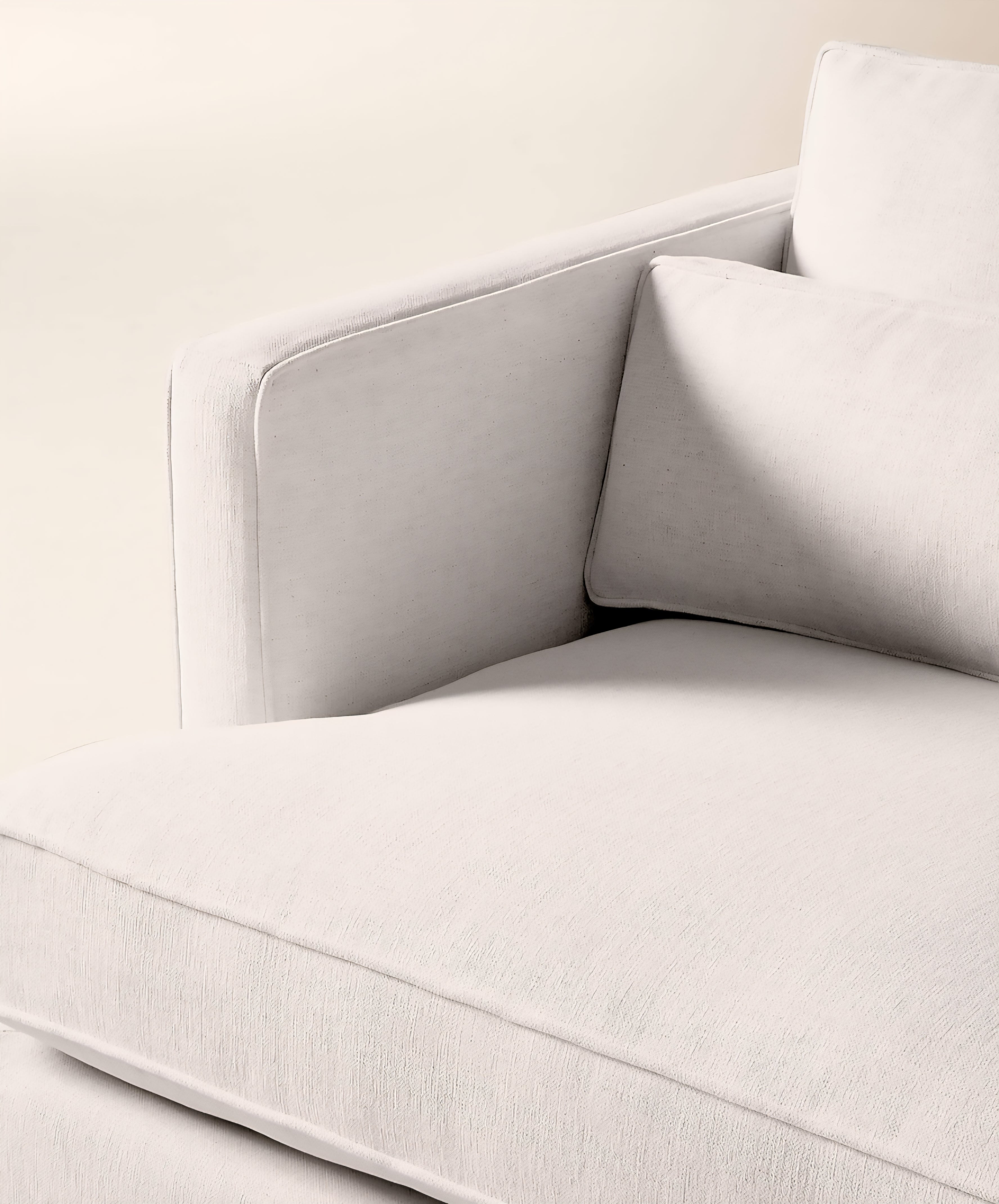 THE ONE × Eastman — White Performance Fabric Sofa