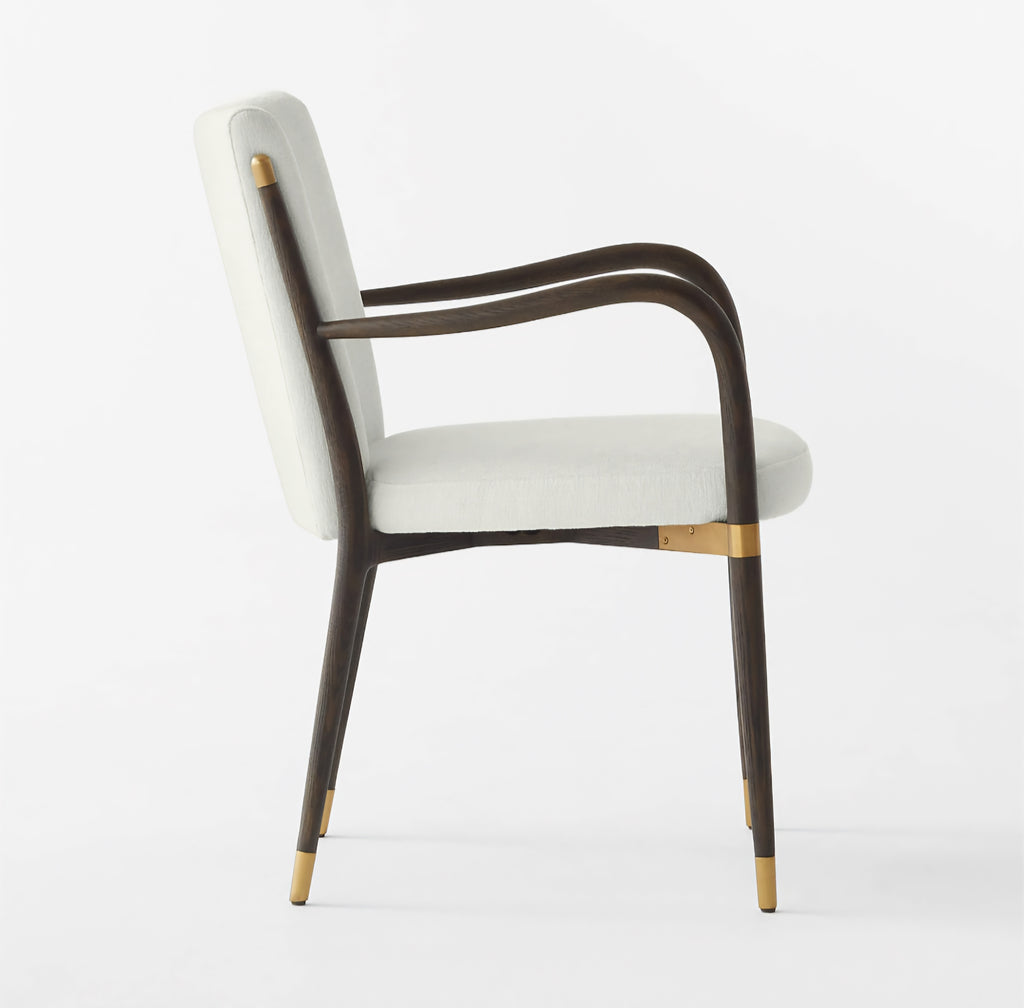 THE ONE × Norrie — Snow White Performance Fabric Dining Armchair