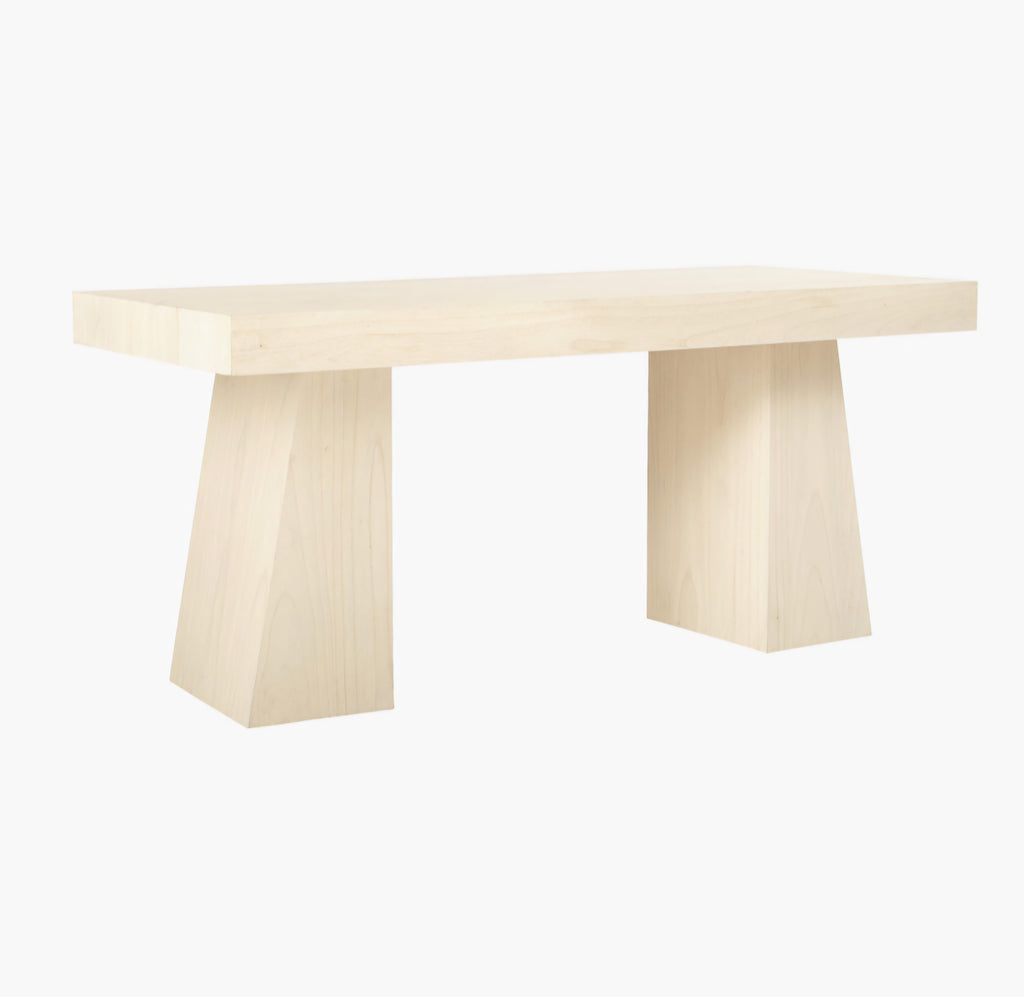 THE ONE × Ridge — Bleached Wood Desk with Drawer