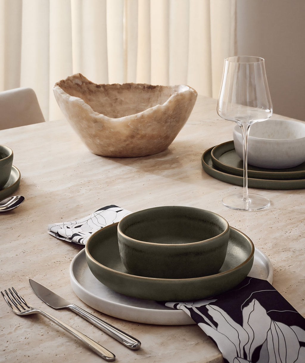 THE ONE × Drift — Reactive Glaze Pasta & Soup Bowls