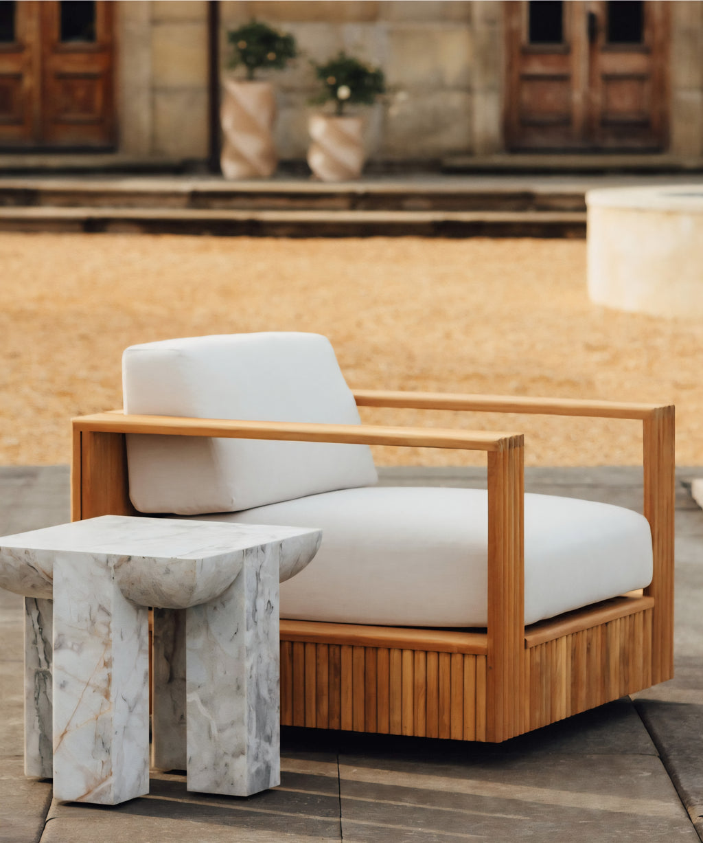 THE ONE × Marlo — Marble Side Table