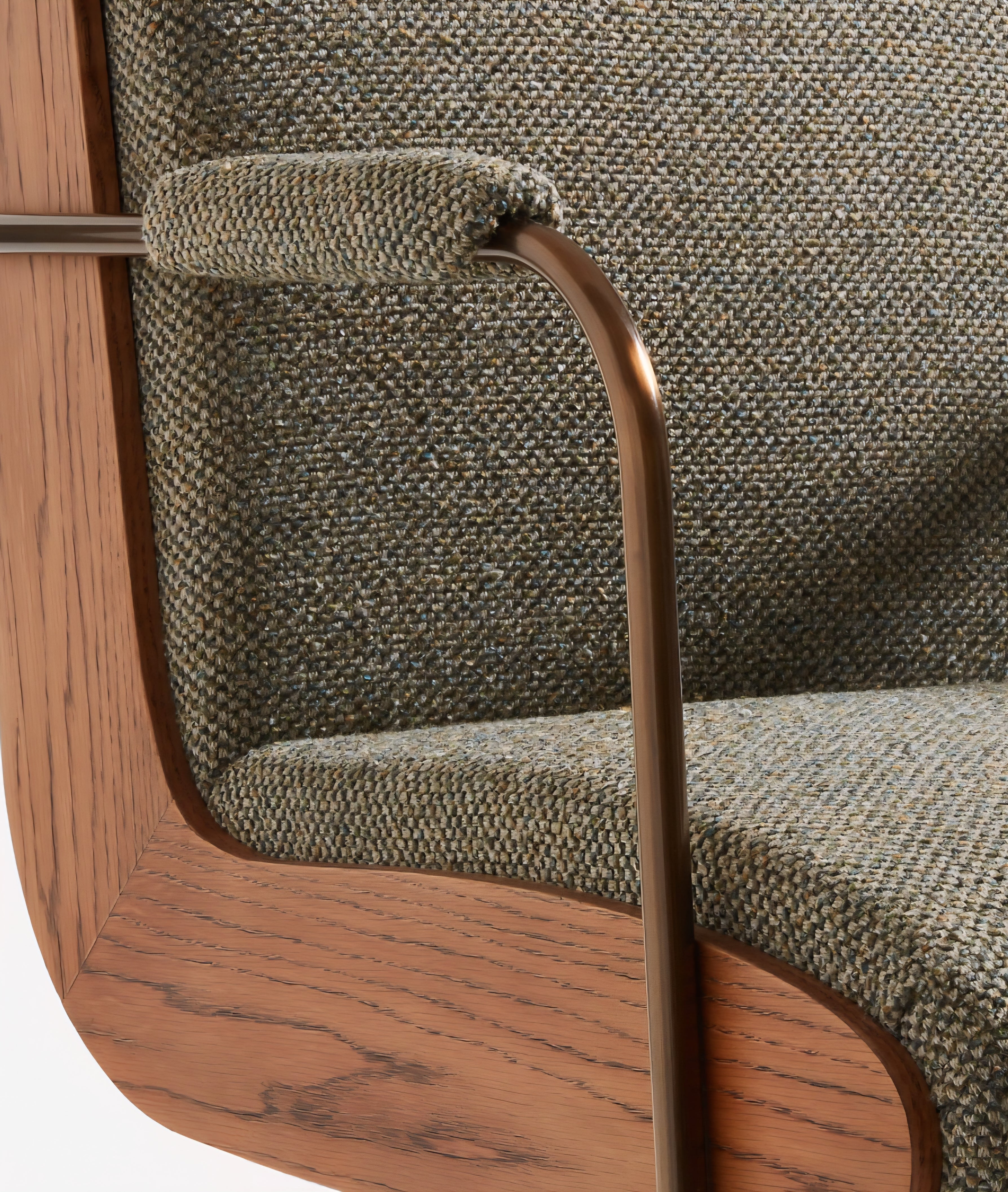 THE ONE × Ellison — Green Woven High-Back Office Chair