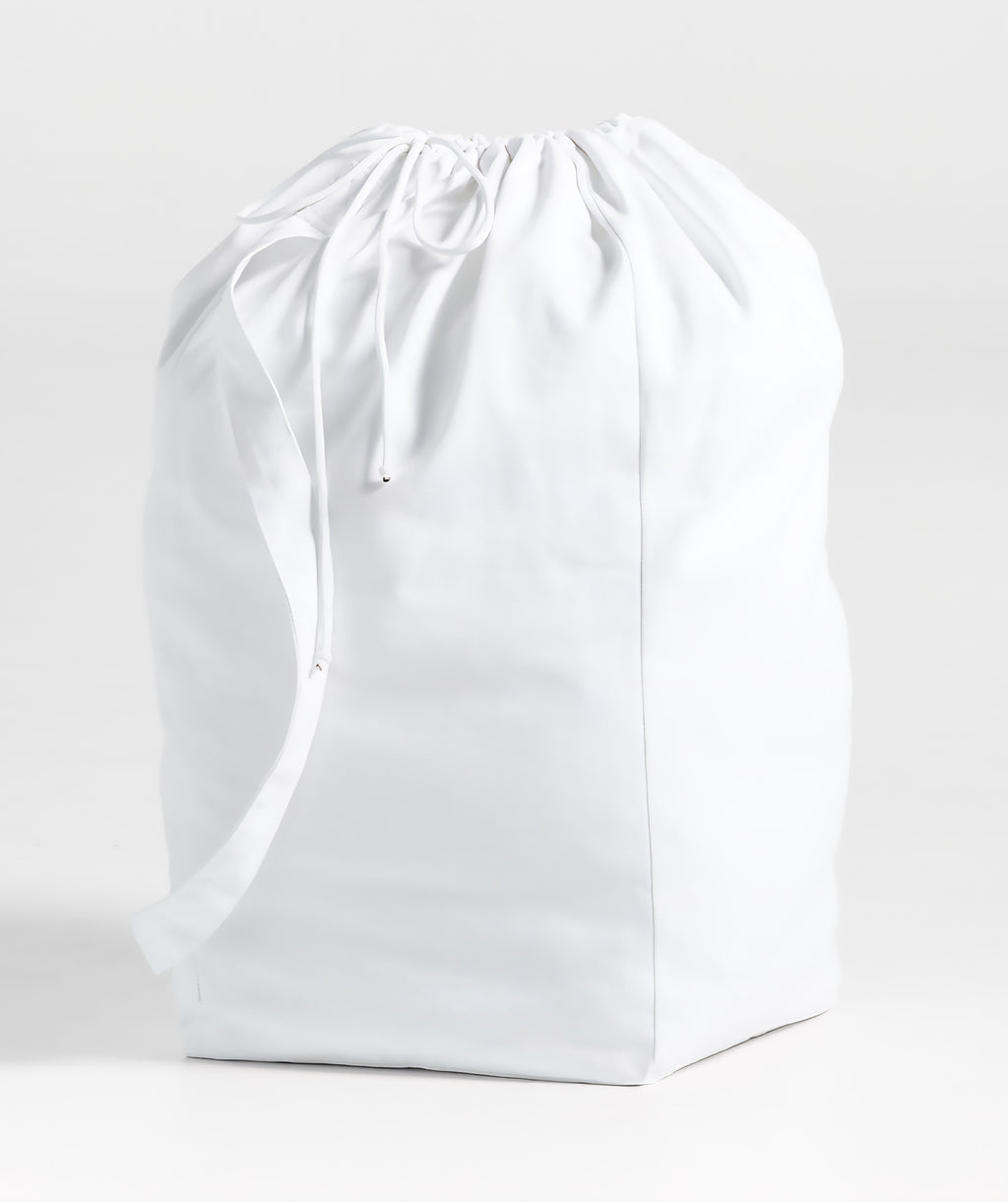 THE ONE × White Canvas Laundry Bag