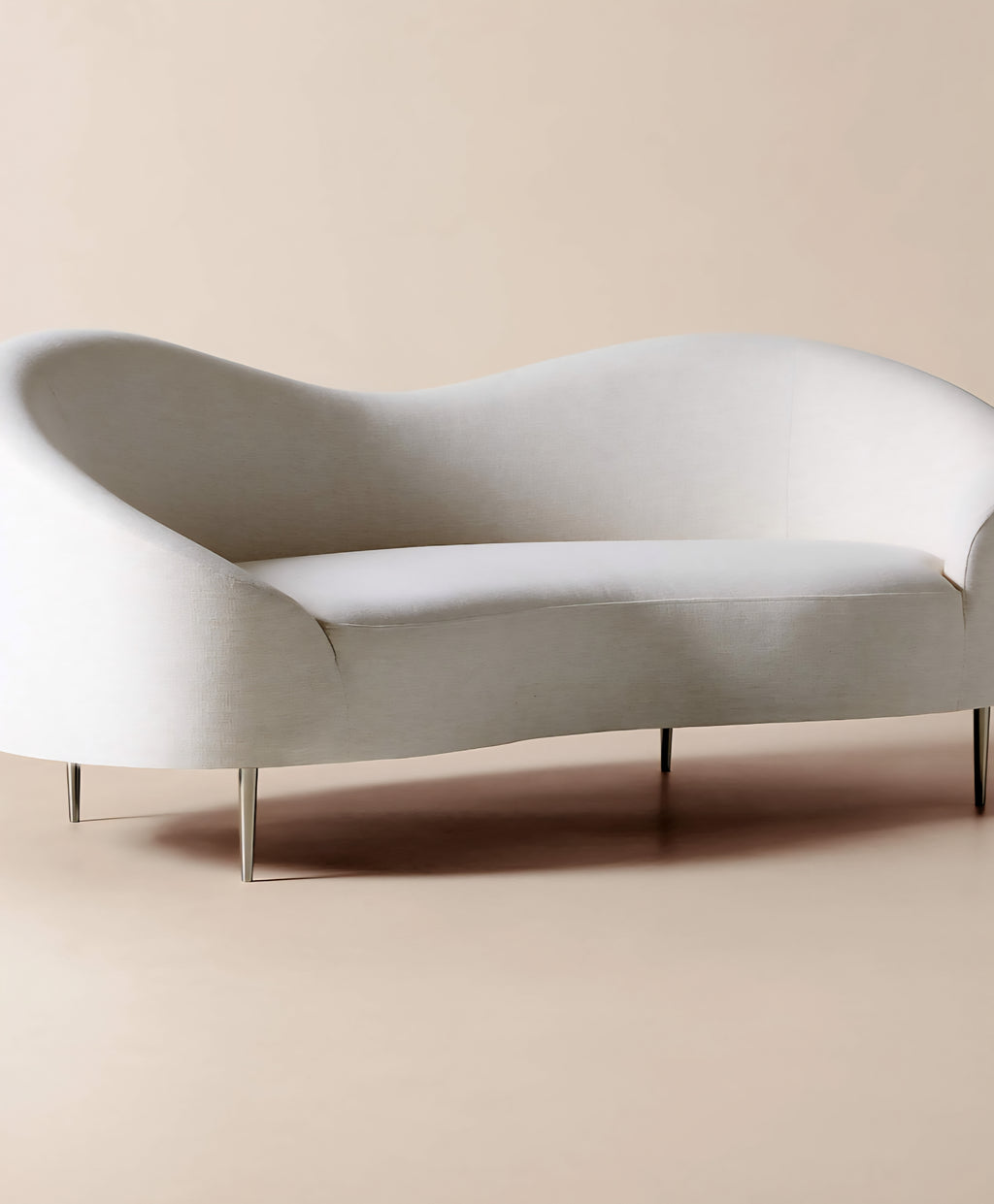 THE ONE × Curvo — White Performance Fabric Sofa by goop