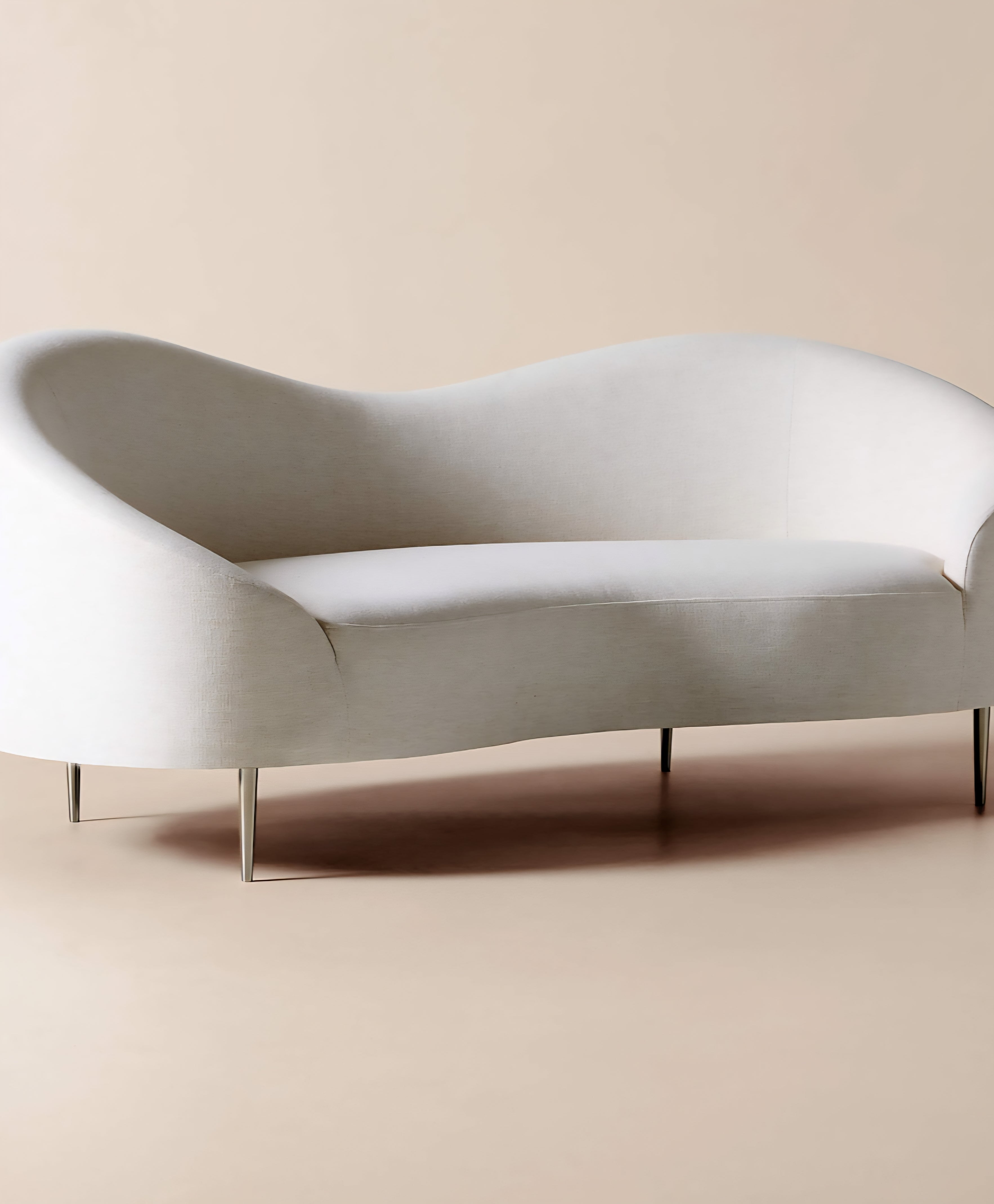 THE ONE × Curvo — White Performance Fabric Sofa by goop
