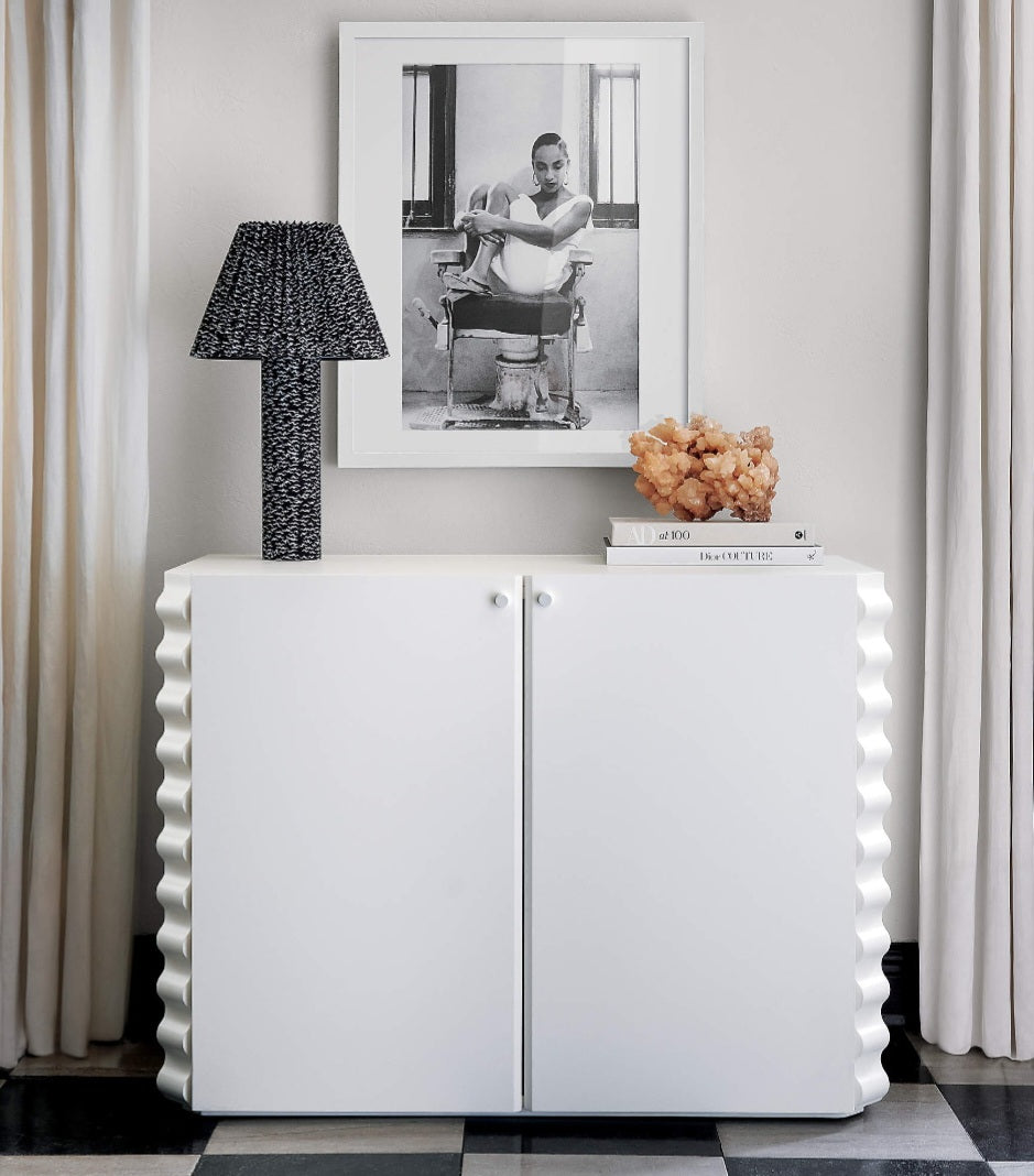 THE ONE × Scrunch — Black and White Table Lamp