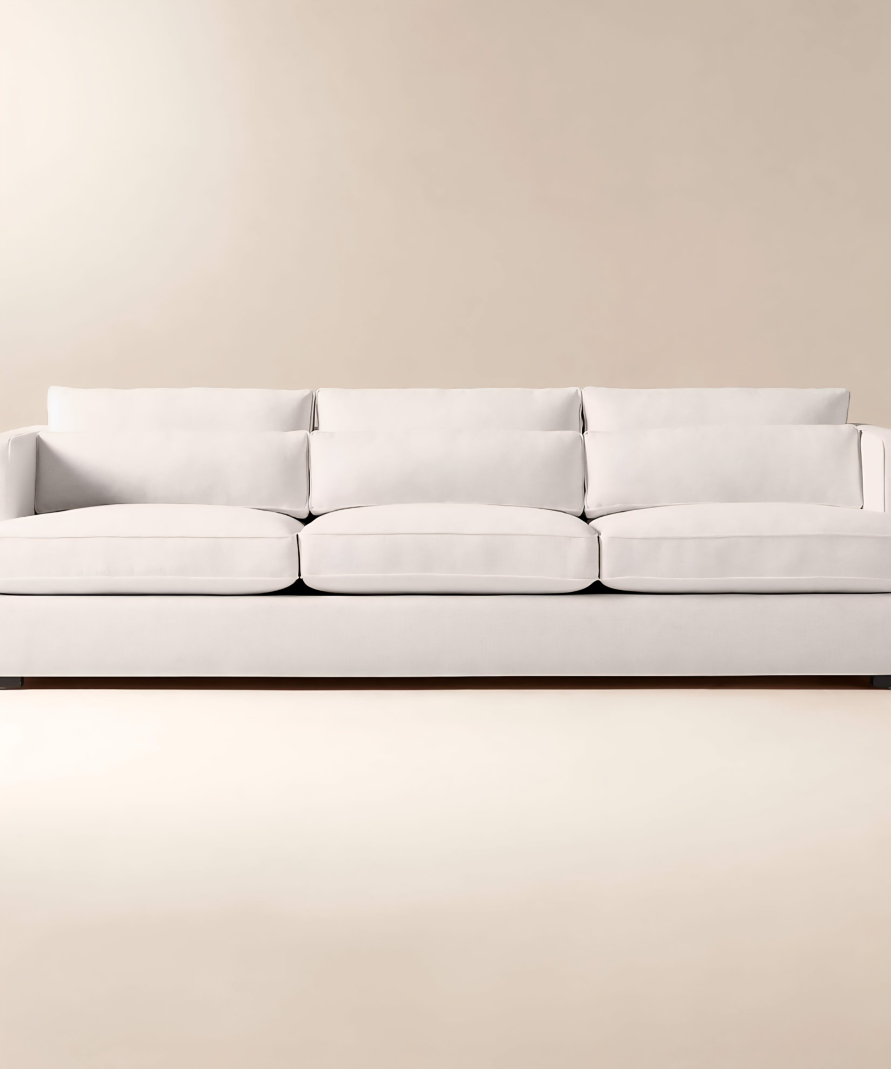 THE ONE × Eastman — White Performance Fabric Sofa