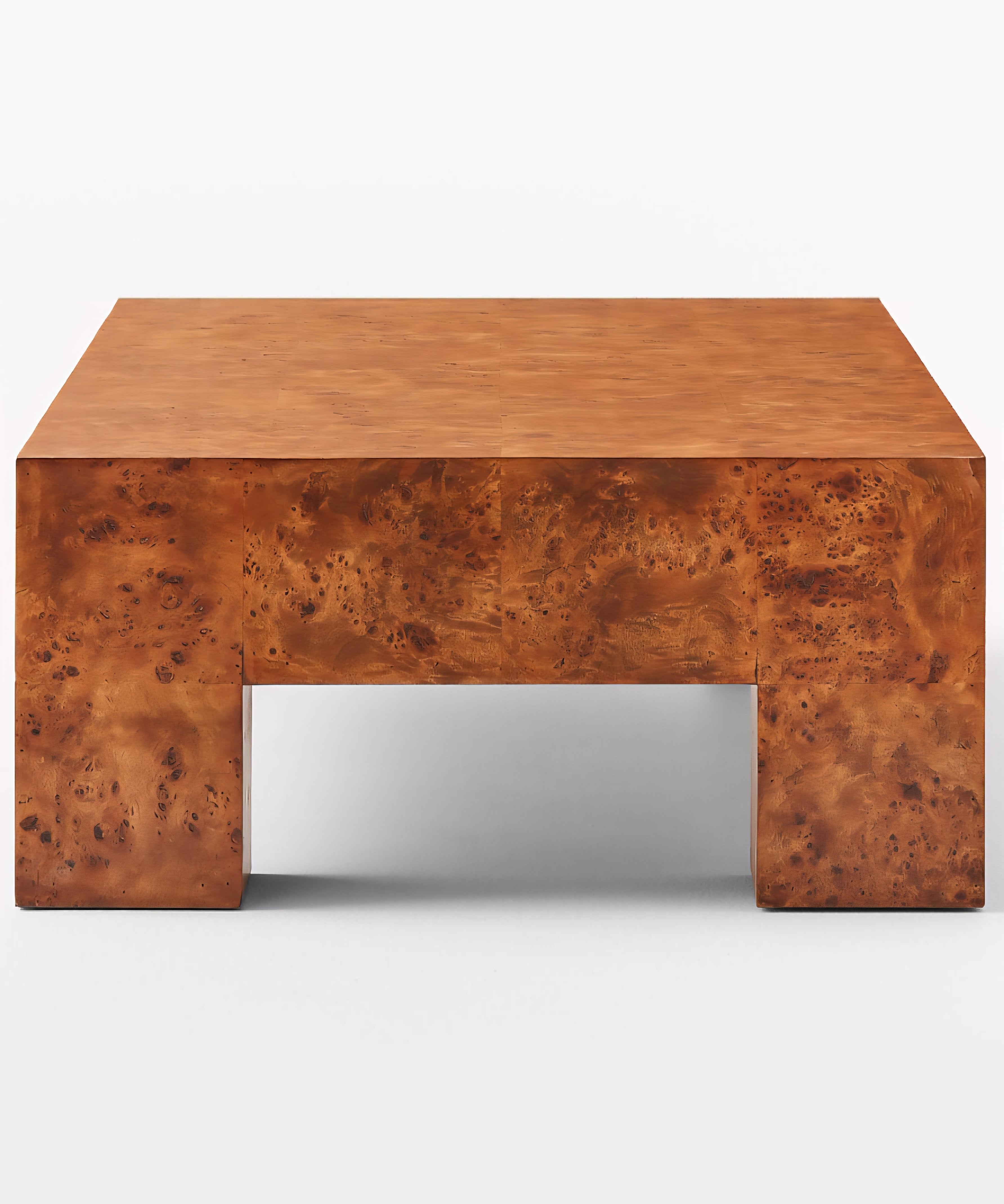THE ONE × Scatola — Brown Burl Wood Coffee Table