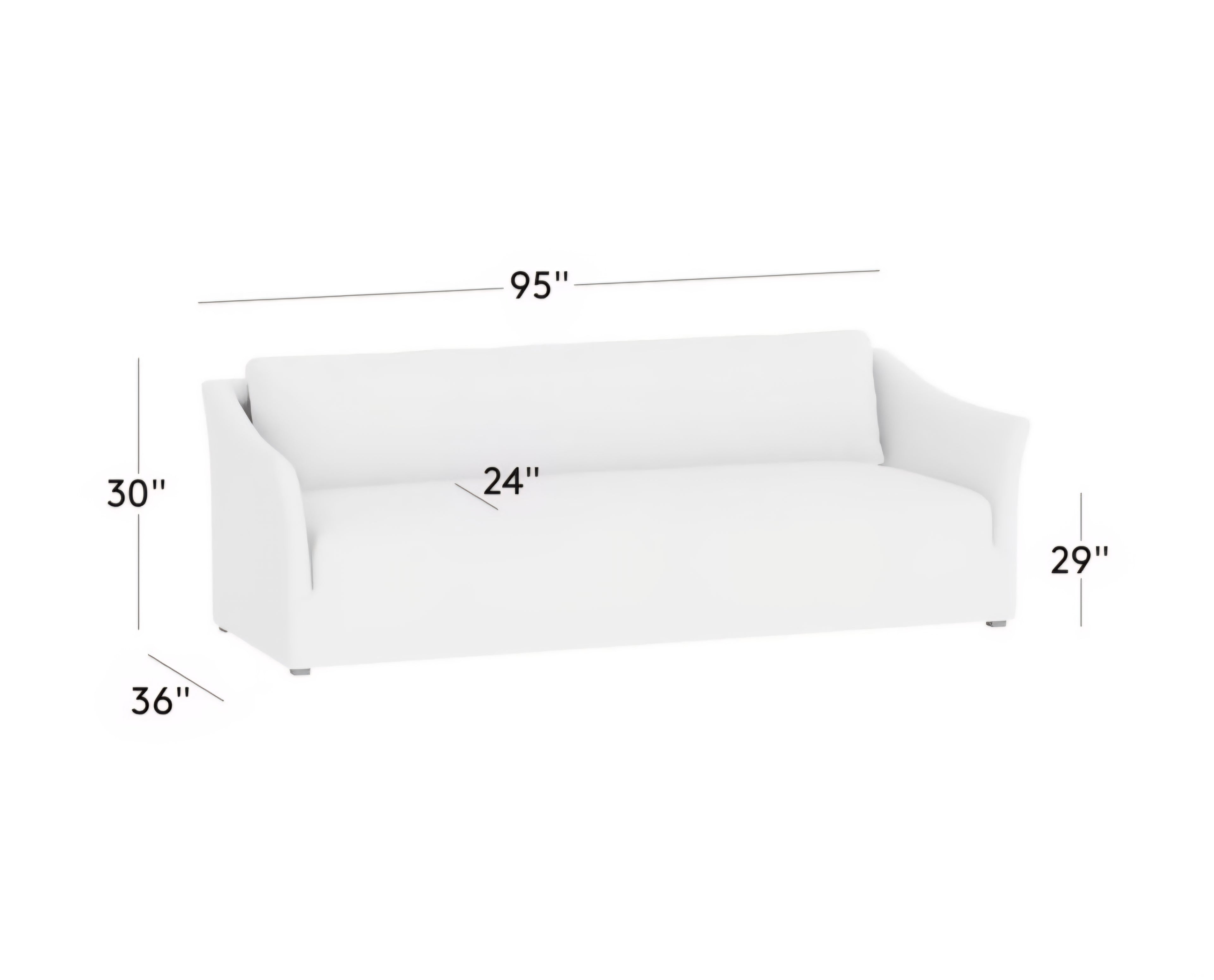 THE ONE × Bristol — Cognac Slipcovered Performance Linen Sofa